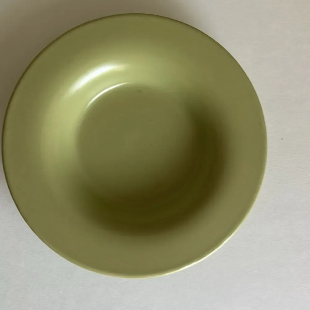 IKEA Set of 4 Dinera Green Matte Stoneware Cups and Saucers